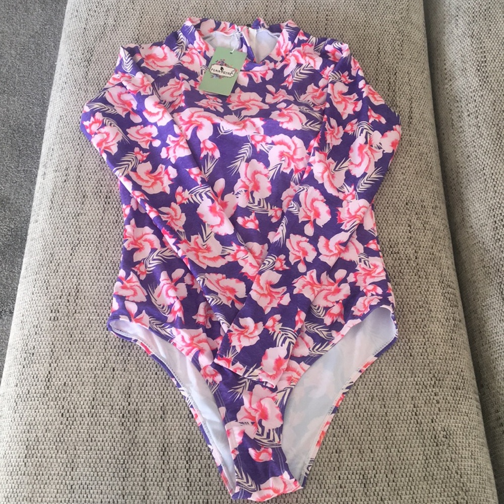 NWT Funnygirl long sleeve swimsuit
